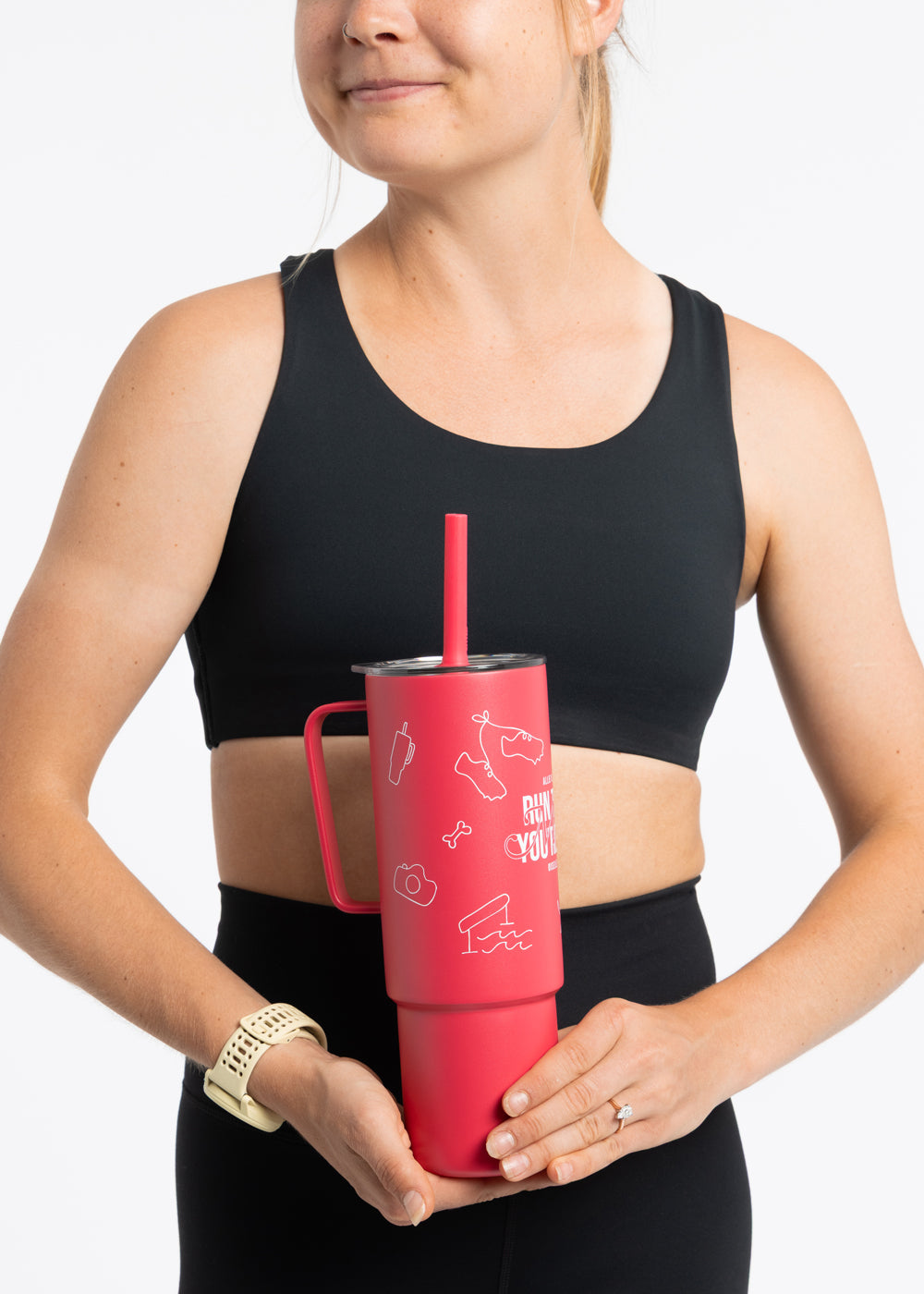 Allie O. x Oiselle Straw Cup in Pink