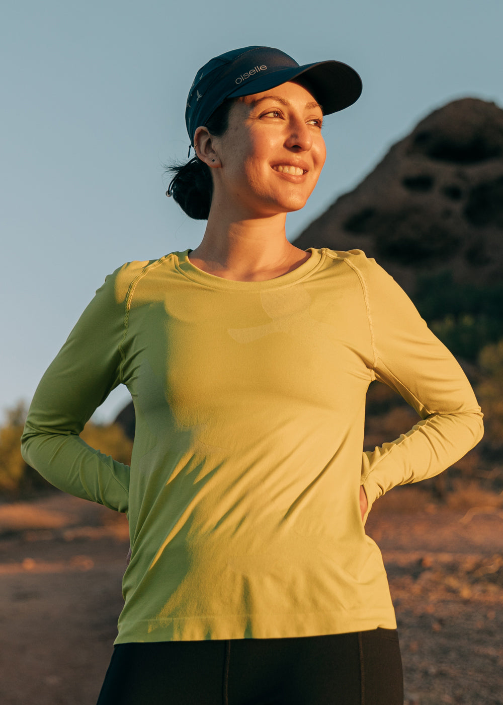 Altitude Long Sleeve in Saffron yellow
