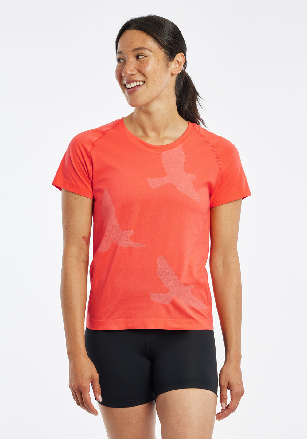 Altitude Short Sleeve in orange, front