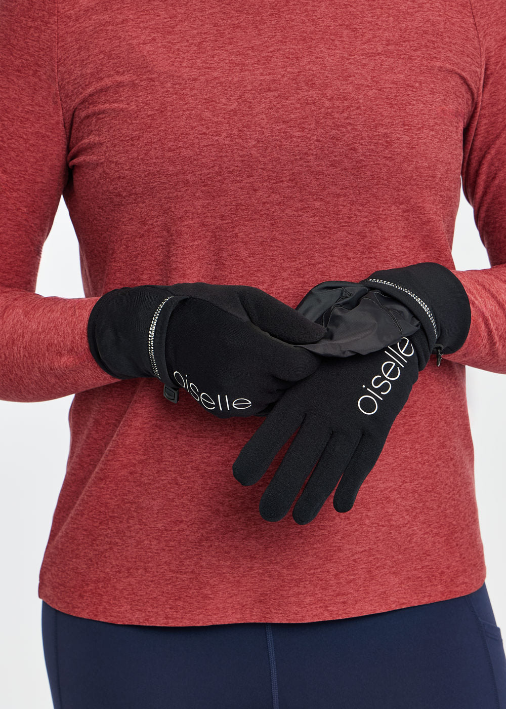 Bad Weather Running Gloves, glove detail