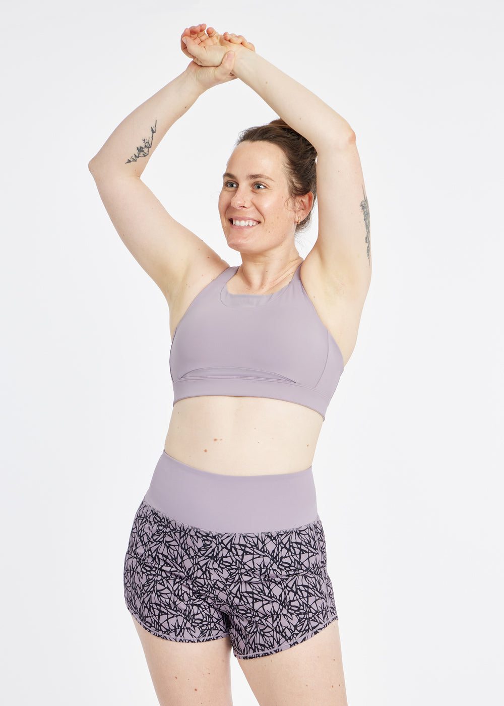 Boom Bra - High Impact Running Bra in Dusty Lavender, front