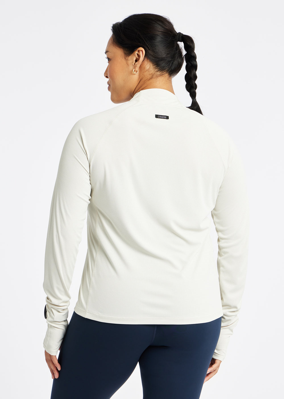 Flyout Chill UPF 50 Long Sleeve in Ivory, back view