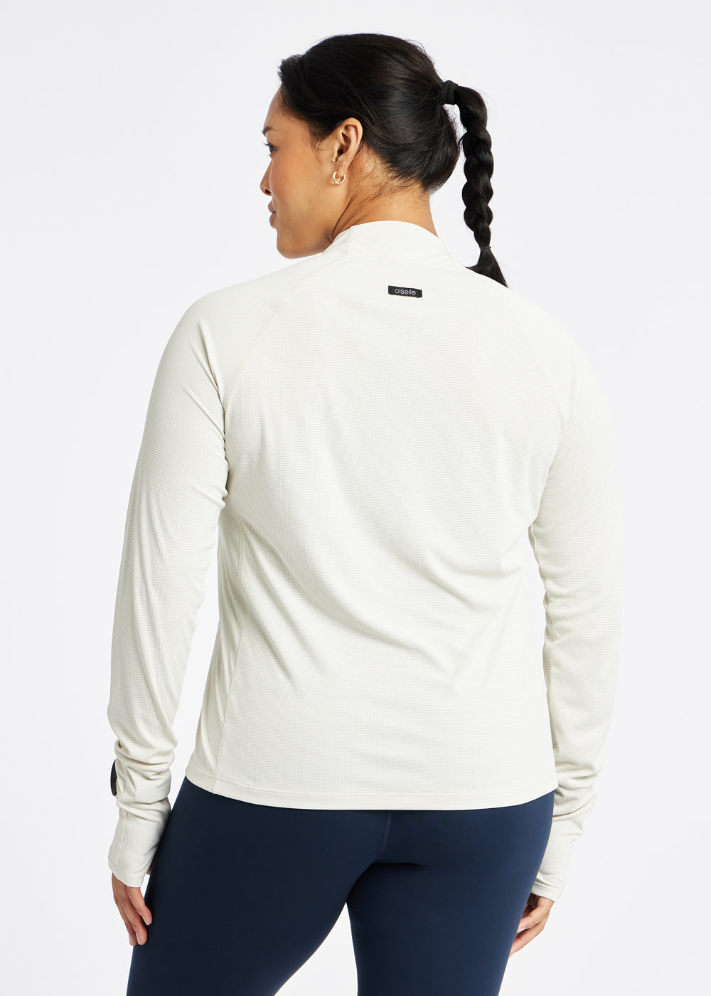 Flyout Chill UPF 50 Long Sleeve in Ivory, back view