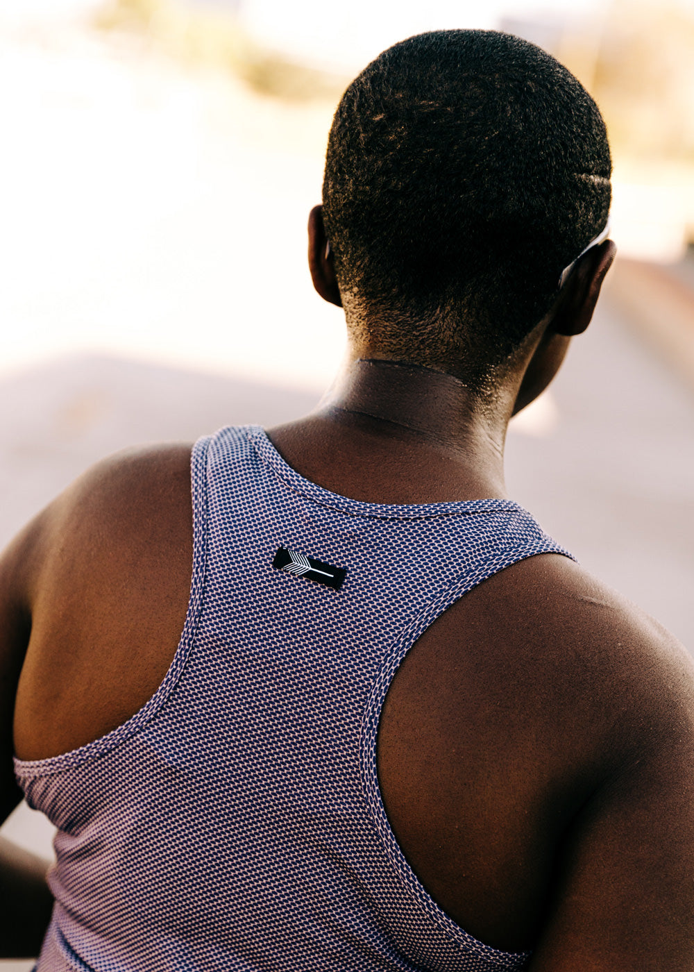 Flyout Racerback Running Tank in Twilight purple