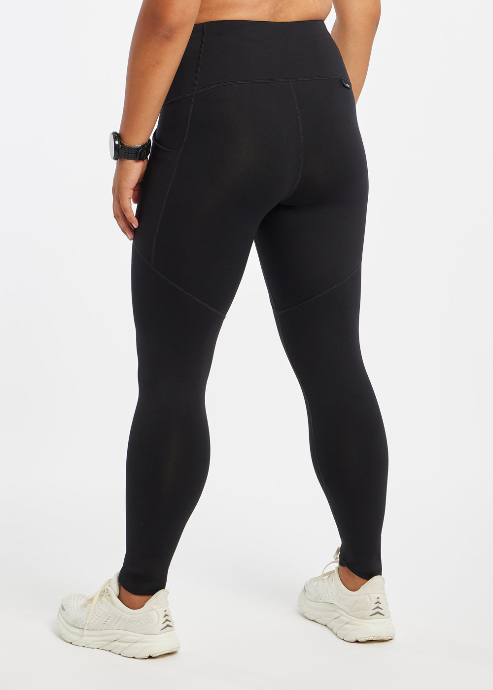 Flyout Cold Weather Running Tights in Black, back view