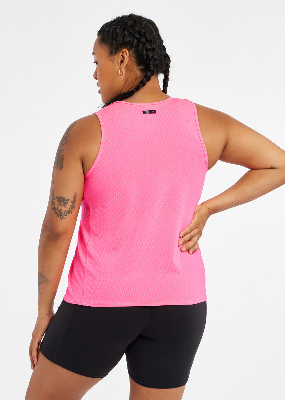Flyout Trail Tank in Neon Pink, back
