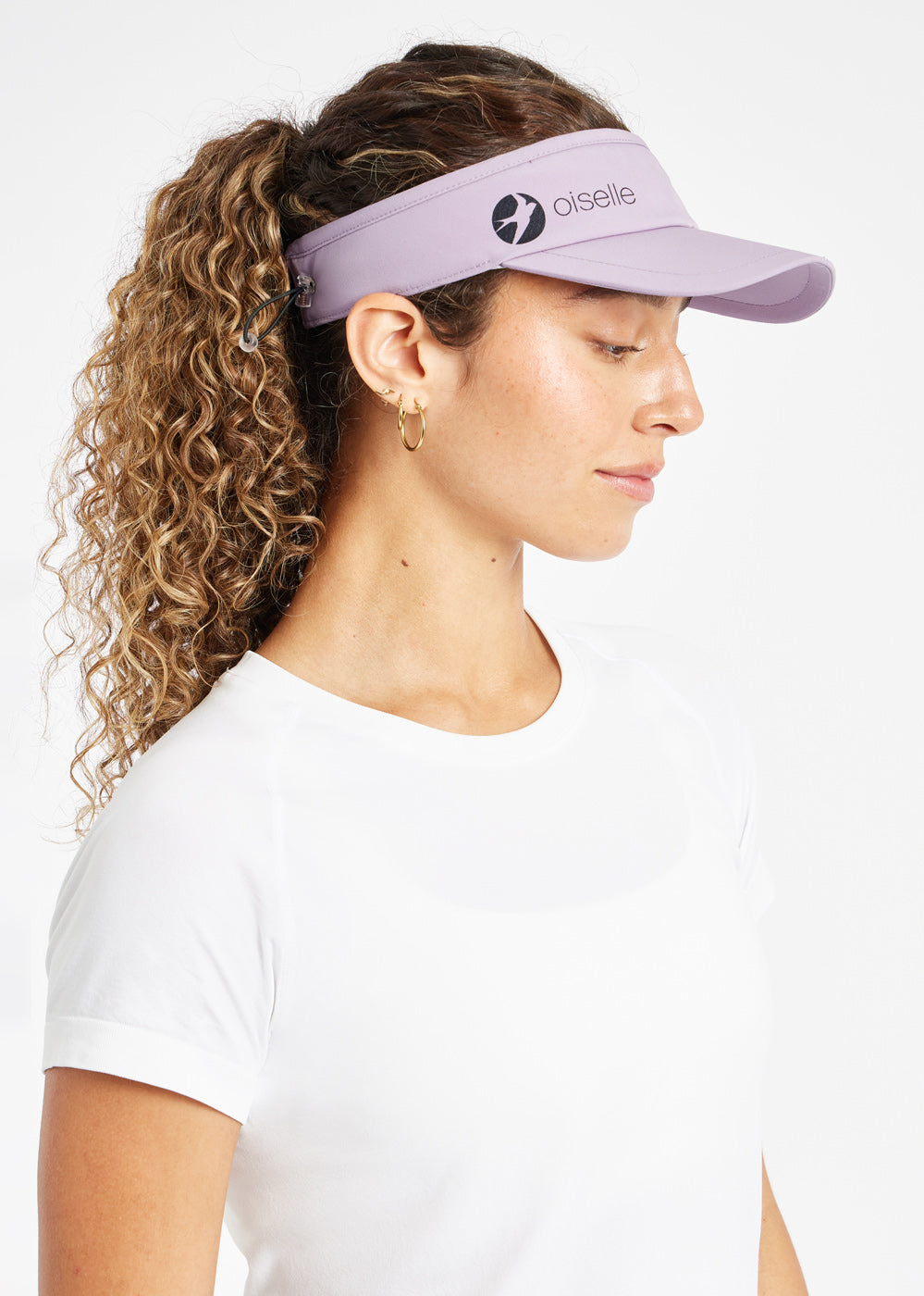 Foldable Roga Visor in Light Purple, side view