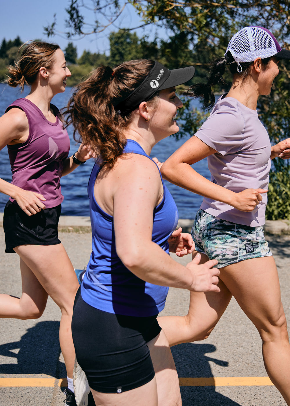 Foldable Running Visor in Black