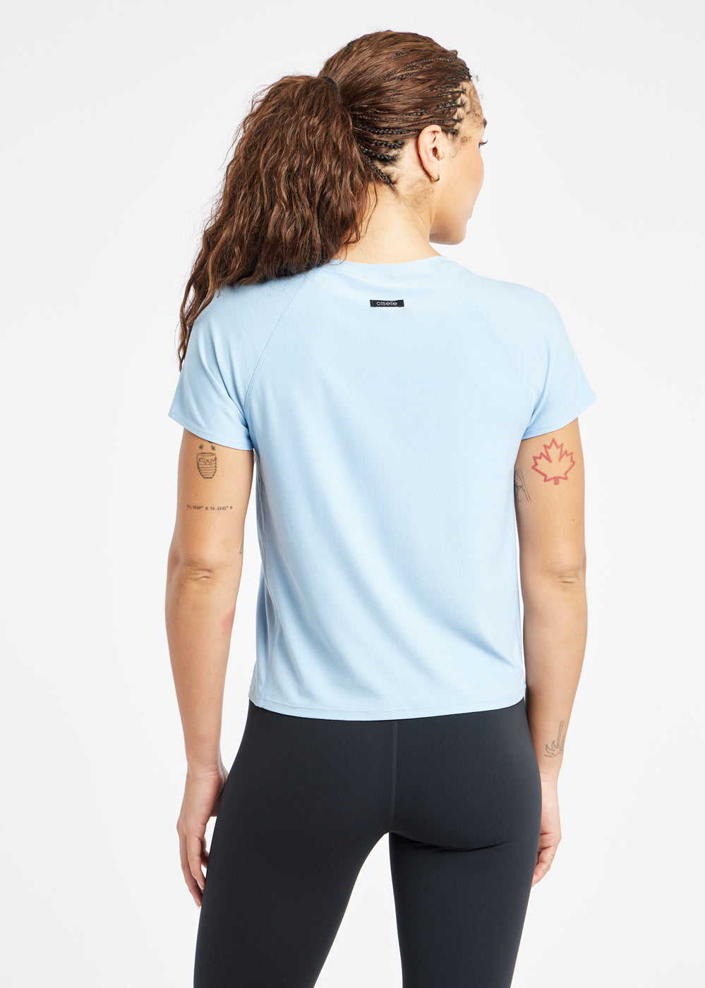 Light Lux Short Sleeve in Cool Down Light Blue, back