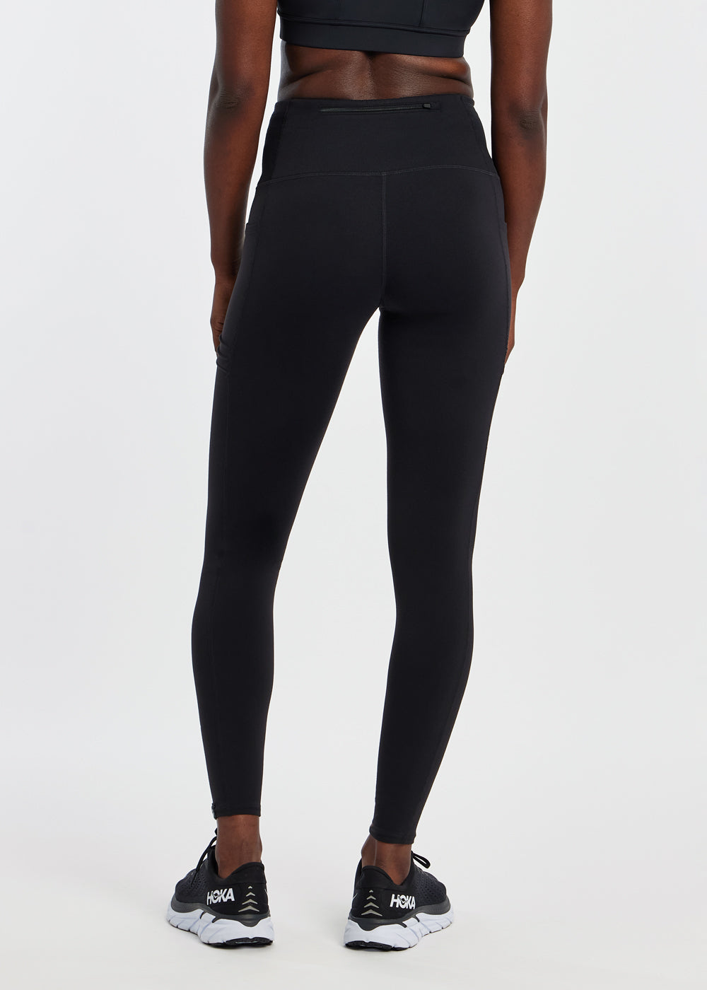 Pocket Jogger Running Tights in Black, back