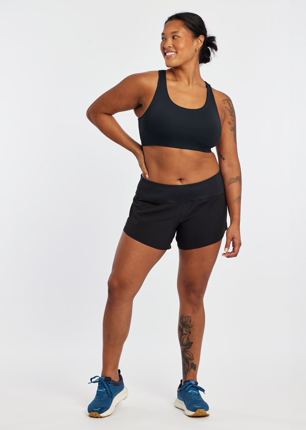 Roga Running Shorts in Black, size 12