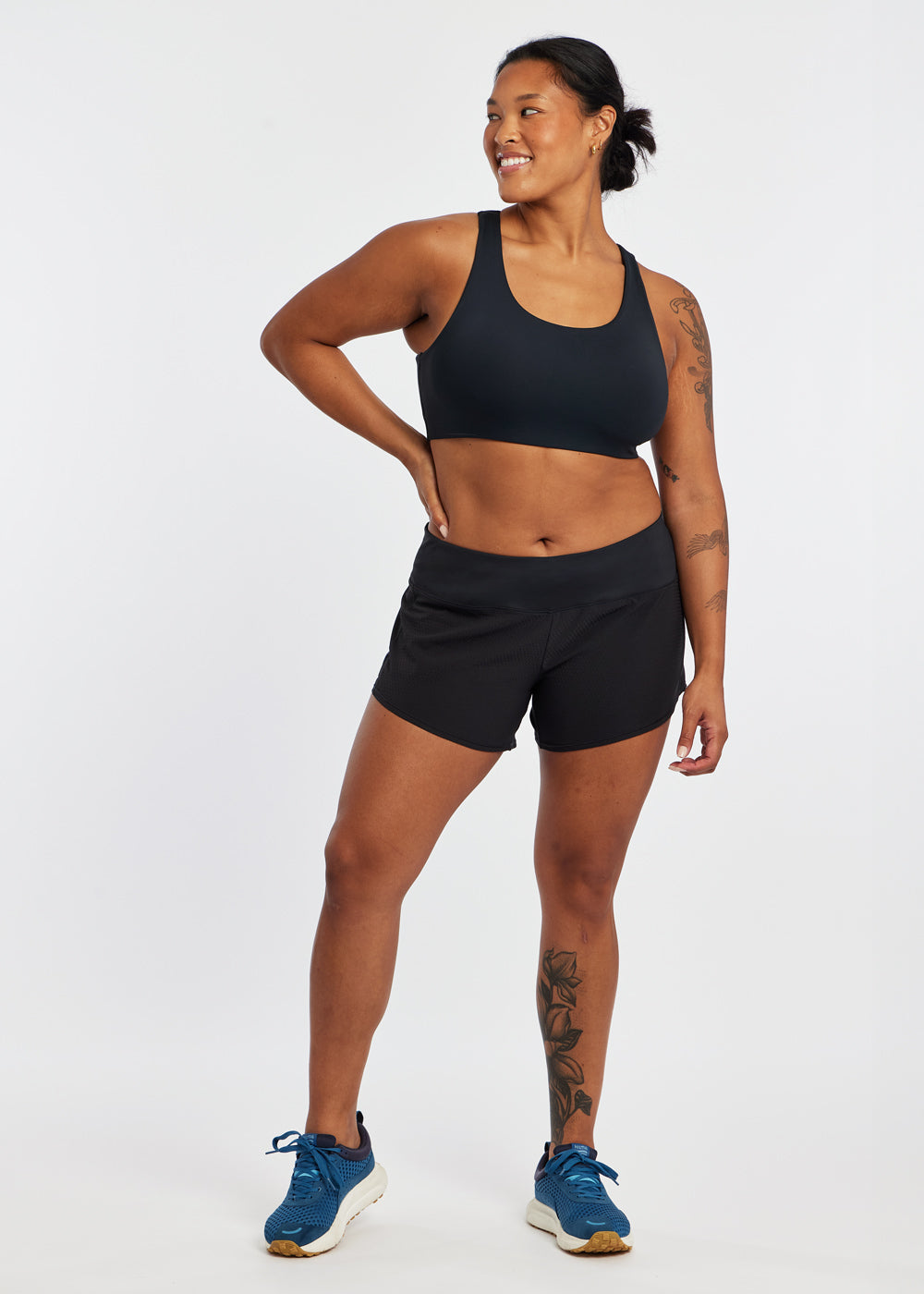 Roga Running Shorts in Black, size 12