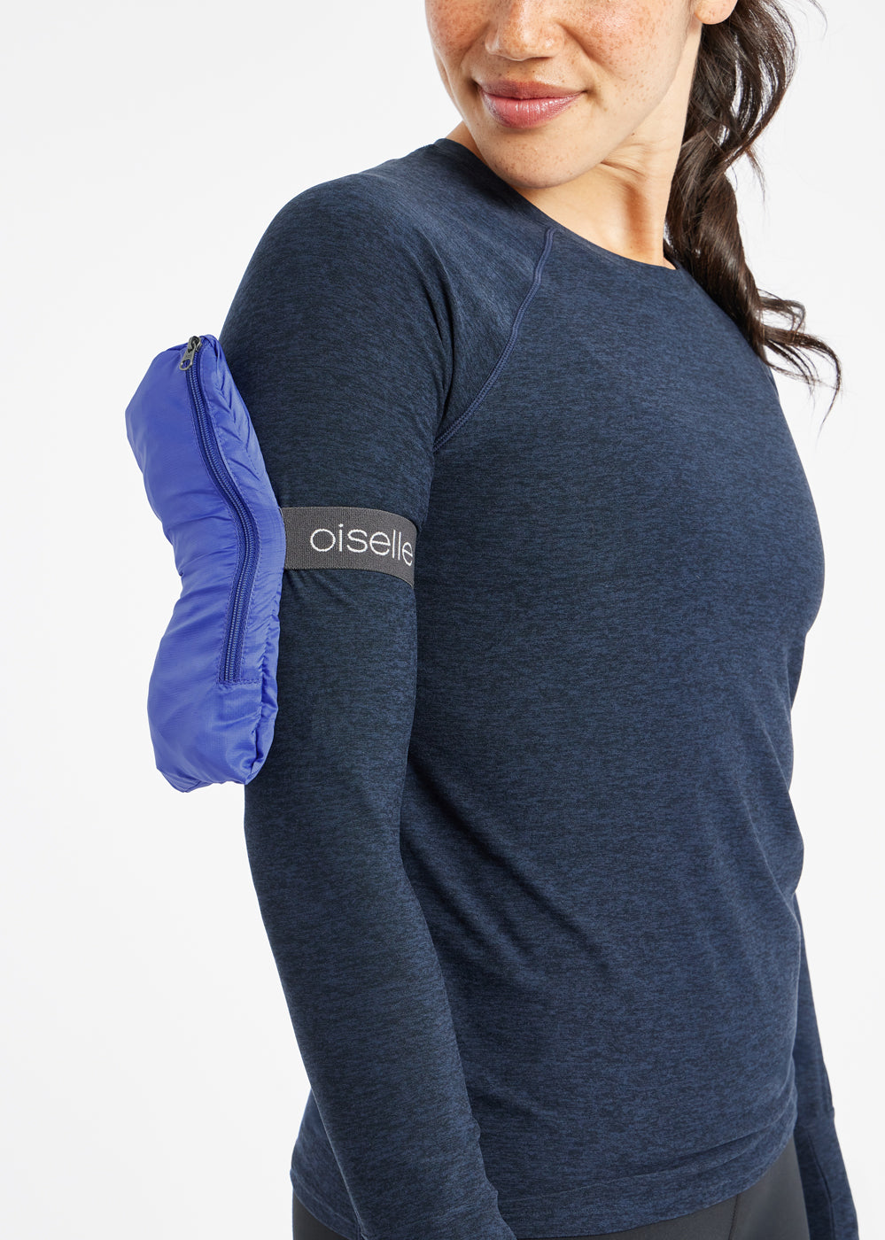 Whirlwind Running Vest in Blue Rapids, packable detail view