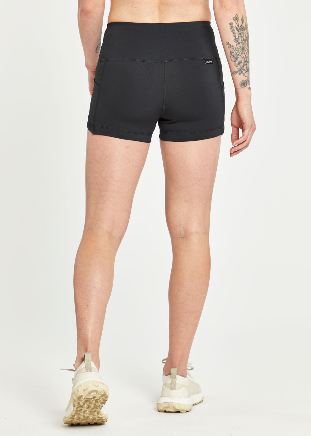 Dart Shorts 2" Mini Compression Short in Black, back