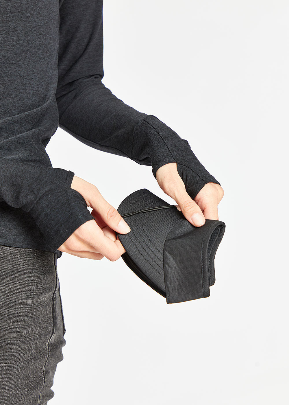 Foldable Running Visor in Black, photo 4