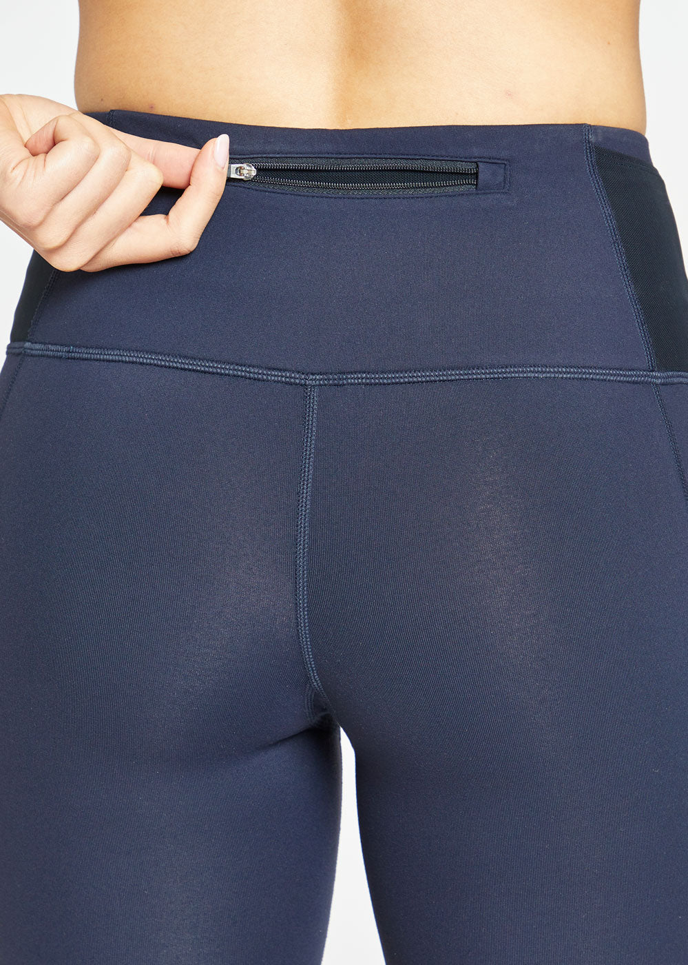 Long Pocket Jogger 8.25-inch shorts in ink blue, back detail