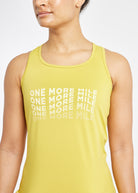 Essential Bird Graphic Tank in Saffron yellow, detail view