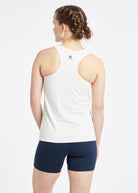 Essential Bird Graphic Tank in white, back view