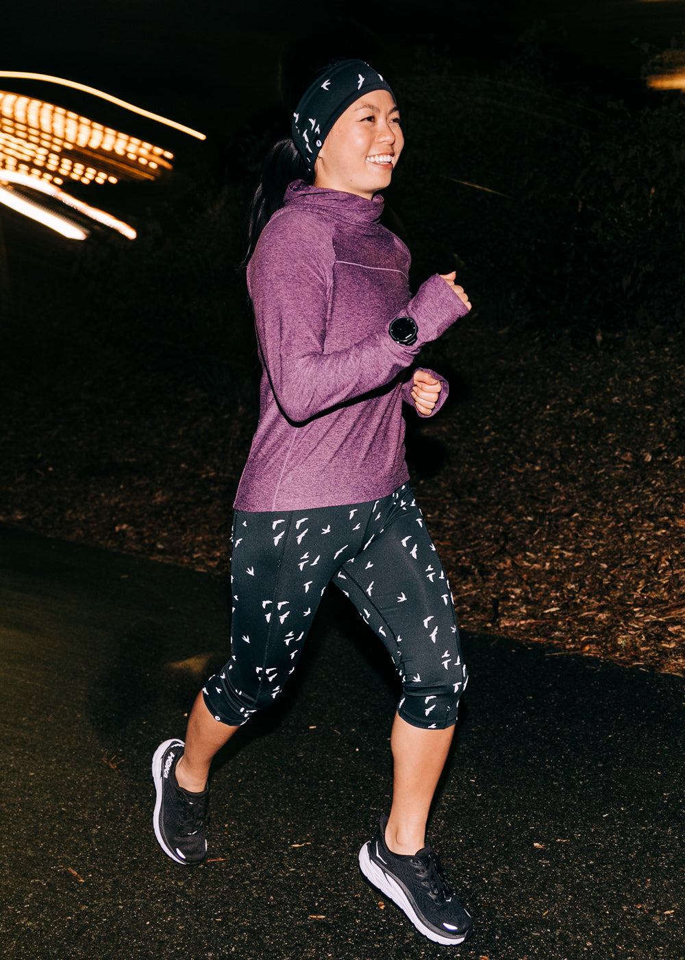 Firecracker Reflective Earband in Black