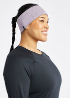 Firecracker Reflective Earband in Lavender Purple, side