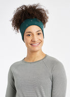 Firecracker Reflective Earband in Juniper green