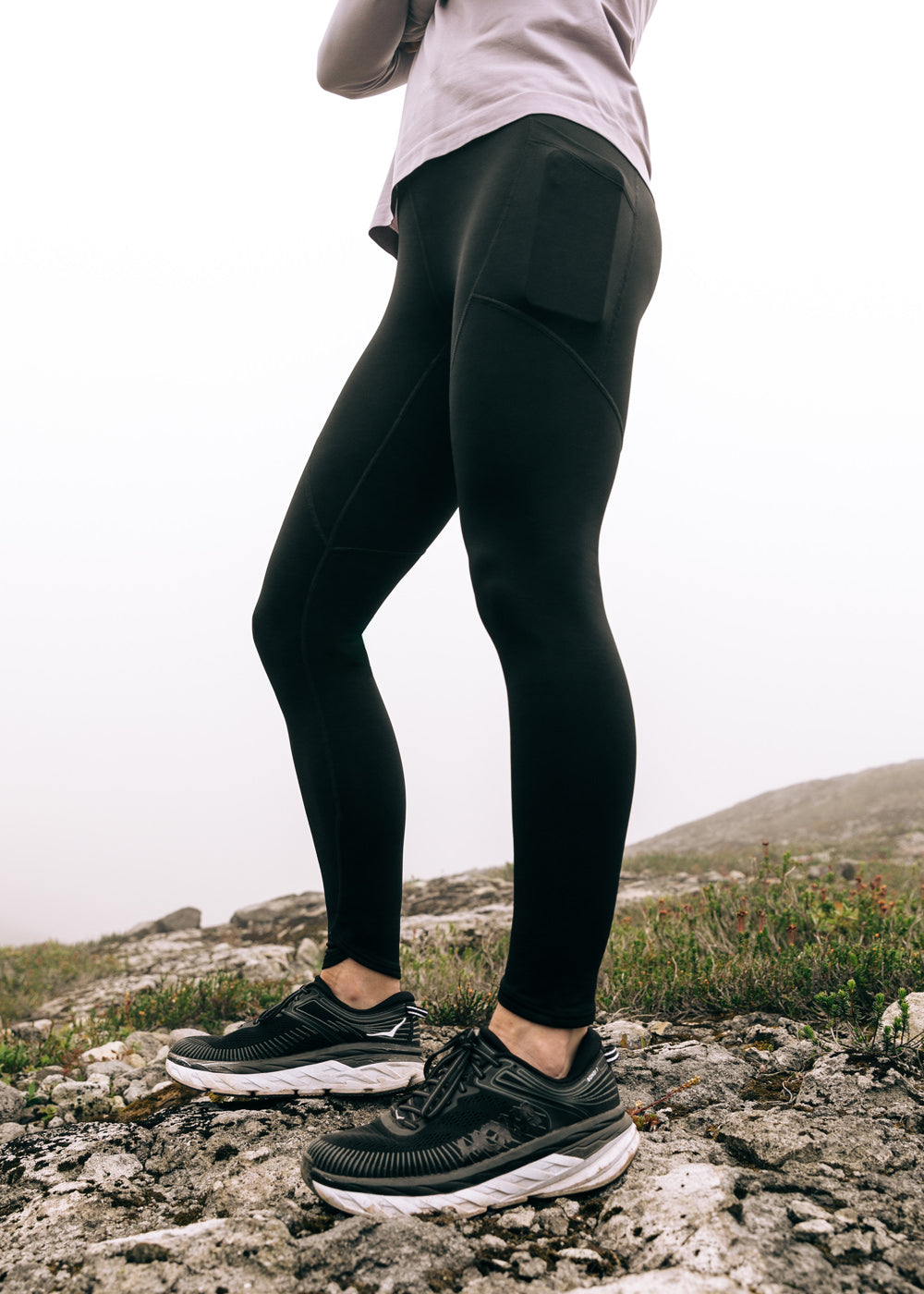 Flyout Cold Weather Running Tights in Black