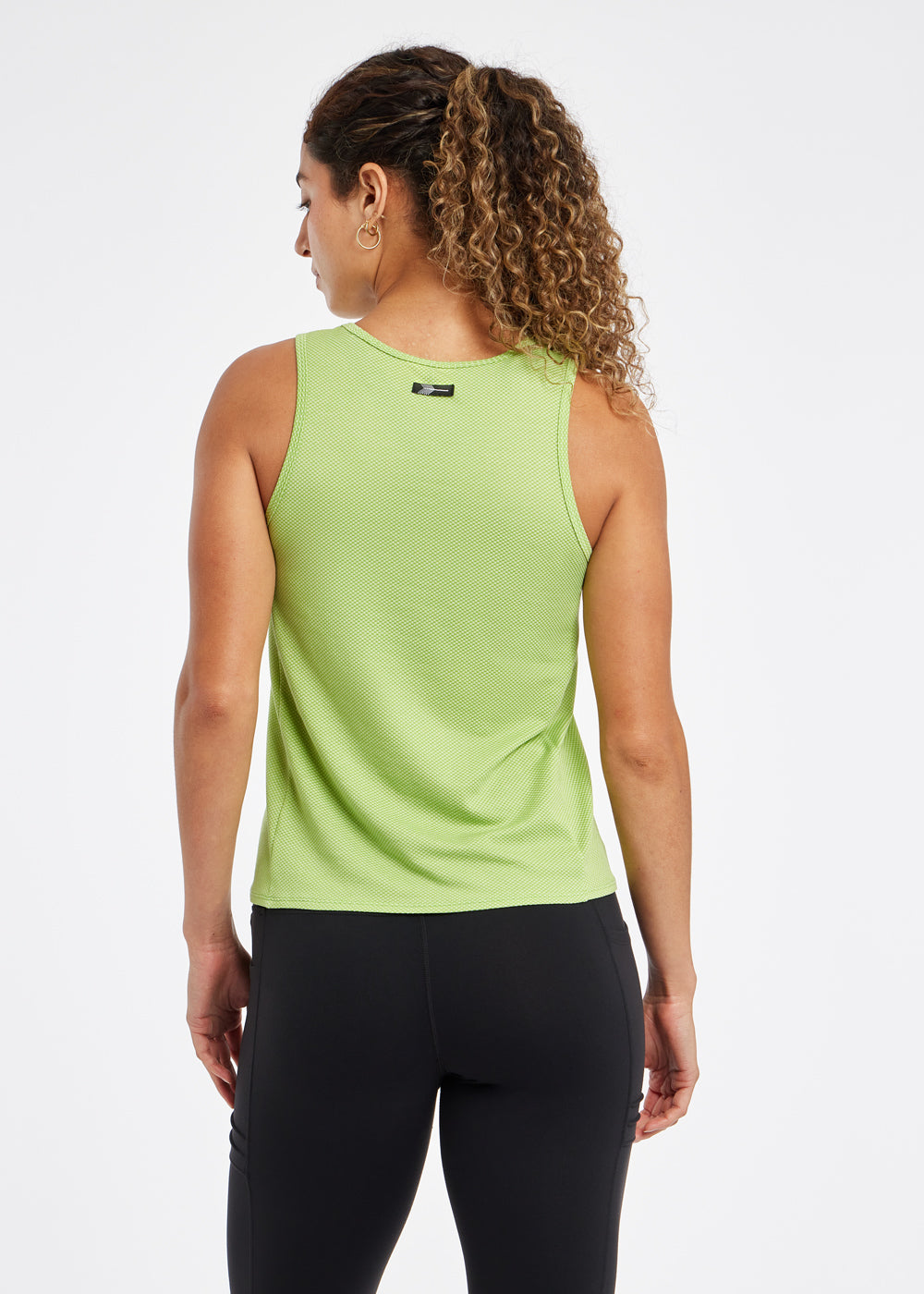 Flyout Trail Tank in Green Limelight, back