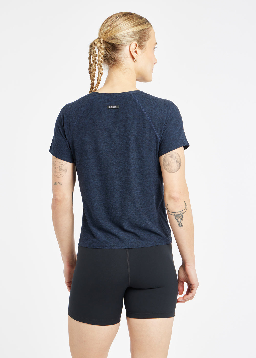 Light Lux Short Sleeve in Ink Blue, back