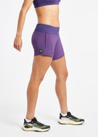 Roga 6" Running Shorts in Purple, side view