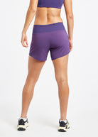 Roga 6" Running Shorts in Purple, back view