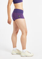 Roga 1.75" Running Shorts in purple, side view