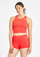Perfect Running Crop in Flash Flare red, front view