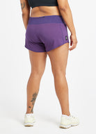 Roga 4" Running Shorts in Purple, back view