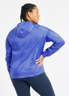 Whirlwind Running Jacket in Blue Rapids, back view