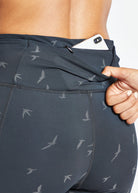 Firecracker Reflective Tights in Black, pocket detail